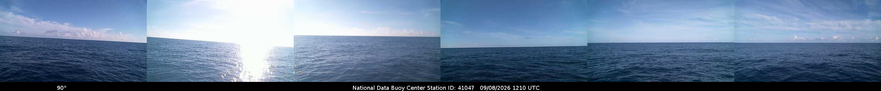 Historical buoy camera image for 41047 captured 2026-09-08 12:10:00 UTC