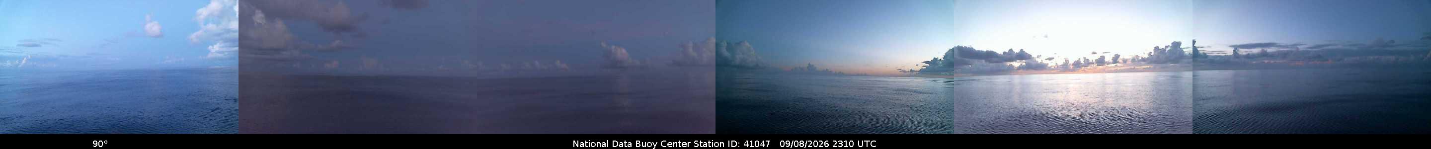 Historical buoy camera image for 41047 captured 2026-09-08 23:10:00 UTC