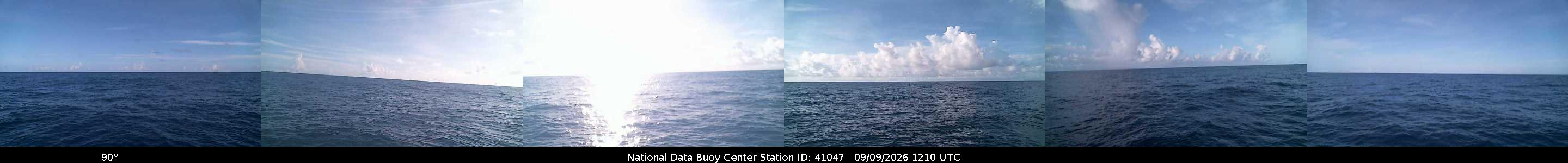 Historical buoy camera image for 41047 captured 2026-09-09 12:10:00 UTC