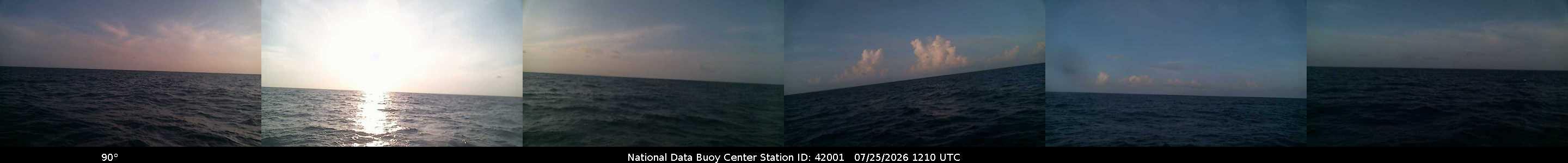 Historical buoy camera image for 42001 captured 2026-07-25 12:10:00 UTC