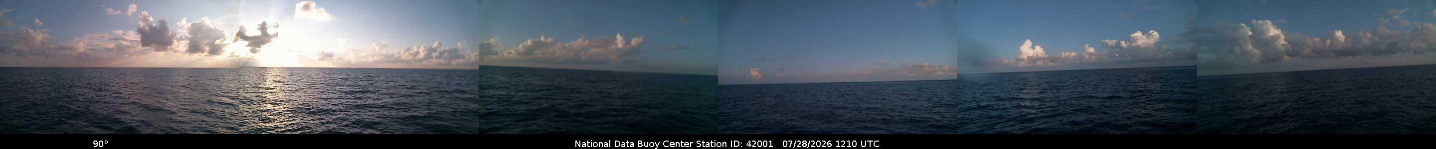 Historical buoy camera image for 42001 captured 2026-07-28 12:10:00 UTC