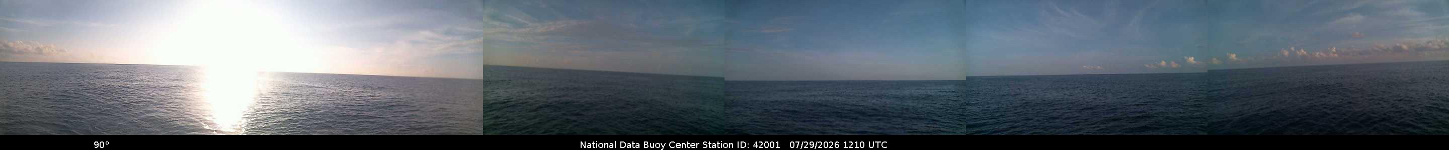 Historical buoy camera image for 42001 captured 2026-07-29 12:10:00 UTC