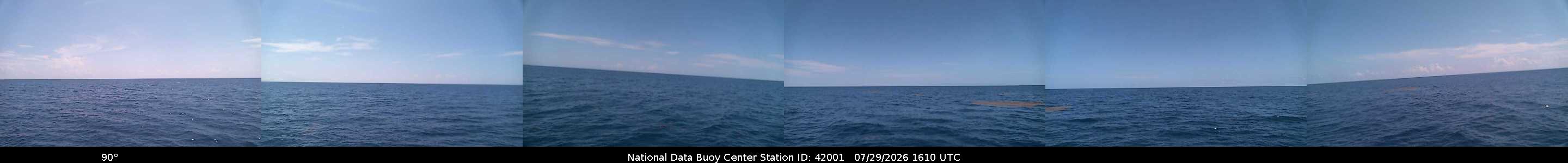 Historical buoy camera image for 42001 captured 2026-07-29 16:10:00 UTC