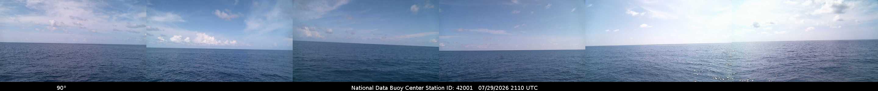 Historical buoy camera image for 42001 captured 2026-07-29 21:10:00 UTC