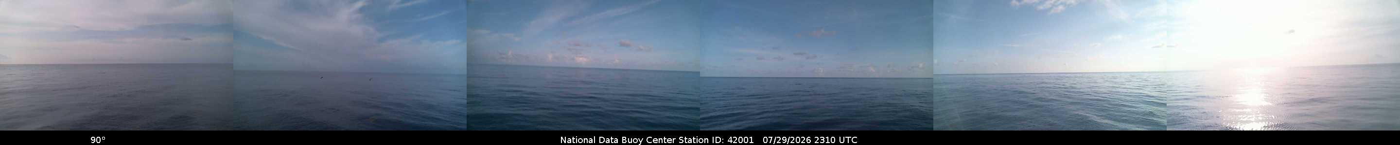 Historical buoy camera image for 42001 captured 2026-07-29 23:10:00 UTC