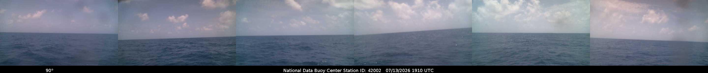 Historical buoy camera image for 42002 captured 2026-07-13 19:10:00 UTC