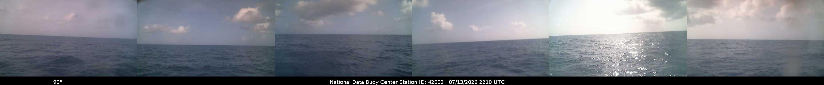 Historical buoy camera image for 42002 captured 2026-07-13 22:10:00 UTC