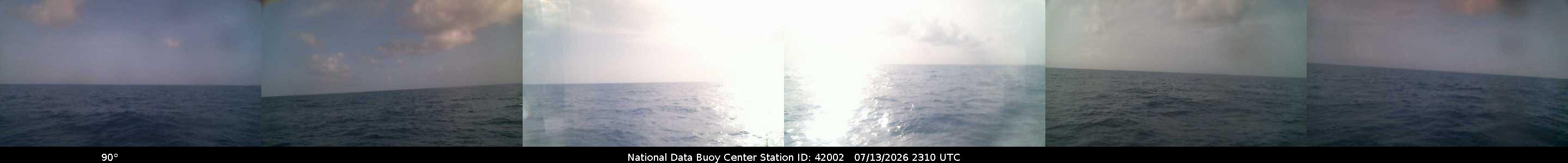 Historical buoy camera image for 42002 captured 2026-07-13 23:10:00 UTC