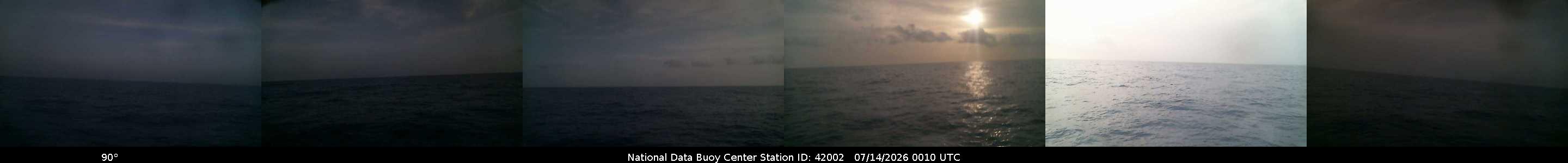 Historical buoy camera image for 42002 captured 2026-07-14 00:10:00 UTC