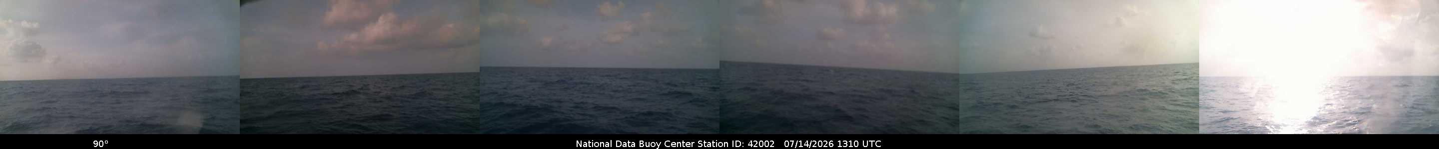 Historical buoy camera image for 42002 captured 2026-07-14 13:10:00 UTC