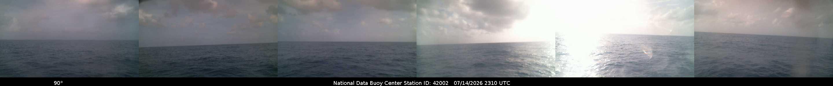 Historical buoy camera image for 42002 captured 2026-07-14 23:10:00 UTC