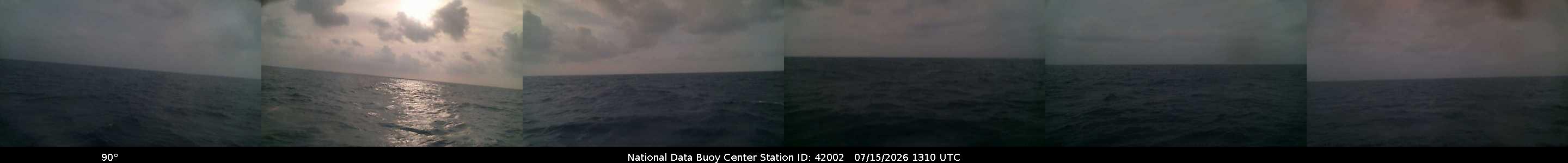 Historical buoy camera image for 42002 captured 2026-07-15 13:10:00 UTC