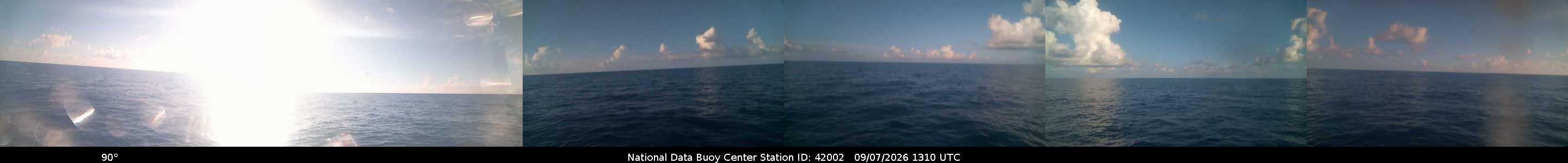 Historical buoy camera image for 42002 captured 2026-09-07 13:10:00 UTC