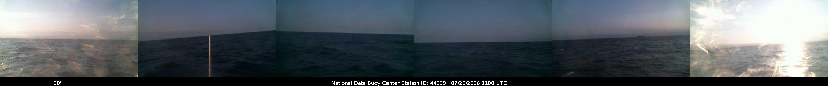 Historical buoy camera image for 44009 captured 2026-07-29 11:00:00 UTC