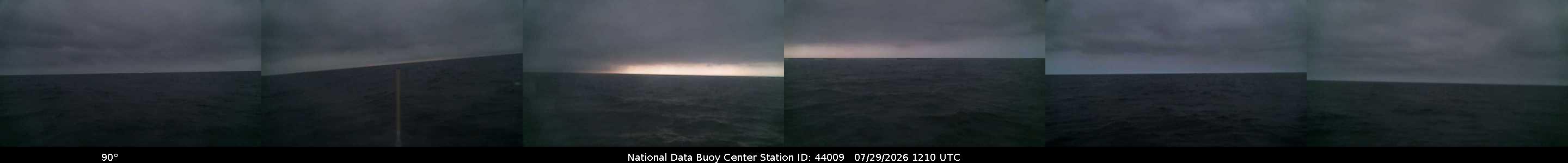 Historical buoy camera image for 44009 captured 2026-07-29 12:10:00 UTC