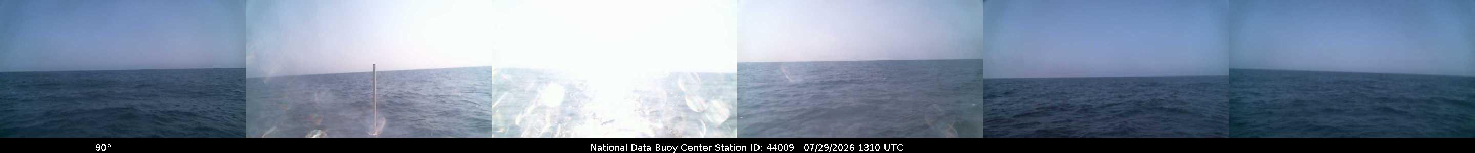 Historical buoy camera image for 44009 captured 2026-07-29 13:10:00 UTC