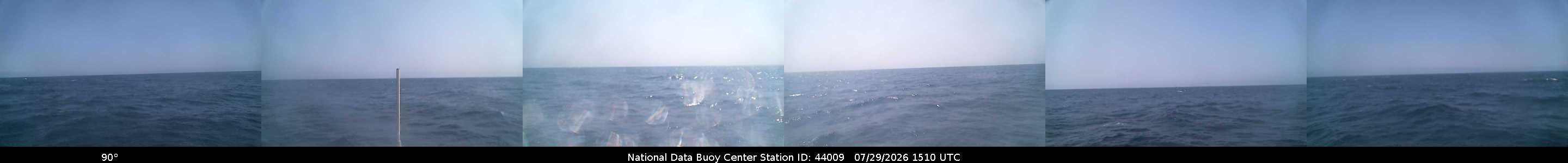 Historical buoy camera image for 44009 captured 2026-07-29 15:10:00 UTC
