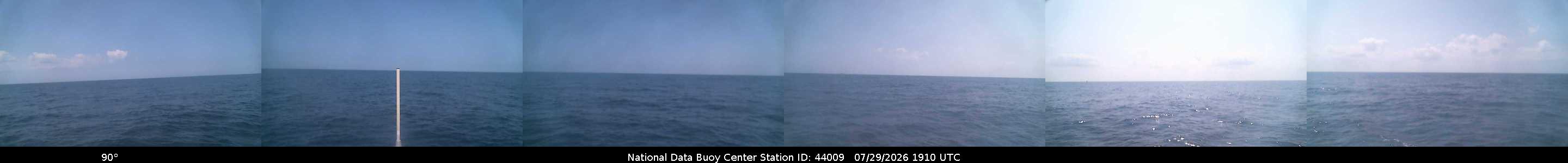Historical buoy camera image for 44009 captured 2026-07-29 19:10:00 UTC