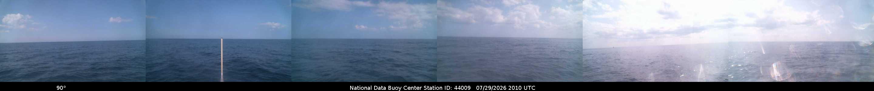 Historical buoy camera image for 44009 captured 2026-07-29 20:10:00 UTC