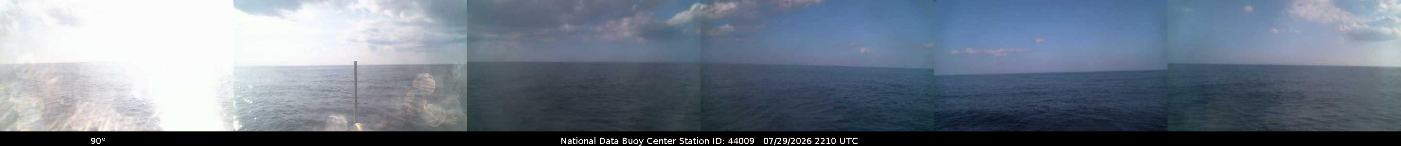 Historical buoy camera image for 44009 captured 2026-07-29 22:10:00 UTC
