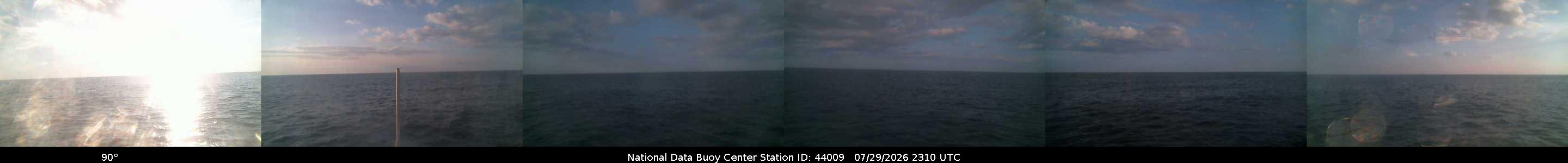 Historical buoy camera image for 44009 captured 2026-07-29 23:10:00 UTC