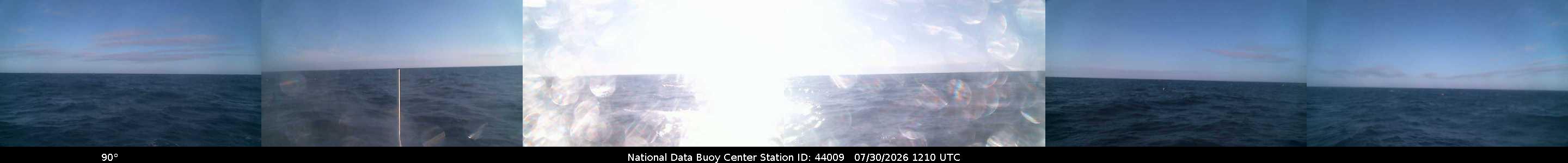 Historical buoy camera image for 44009 captured 2026-07-30 12:10:00 UTC
