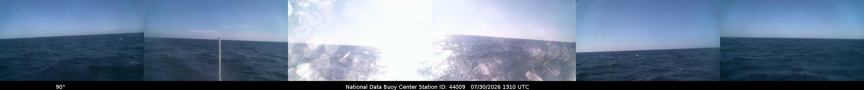 Historical buoy camera image for 44009 captured 2026-07-30 13:10:00 UTC