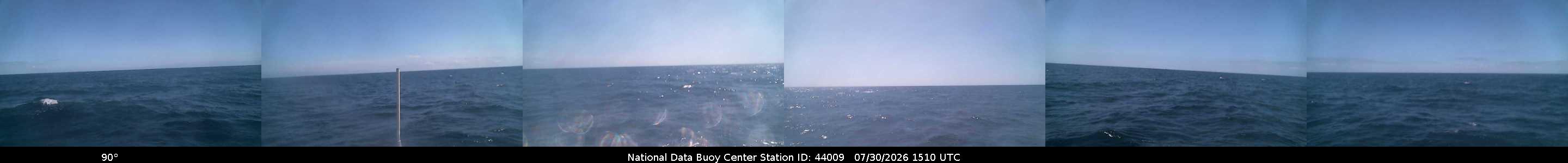 Historical buoy camera image for 44009 captured 2026-07-30 15:10:00 UTC