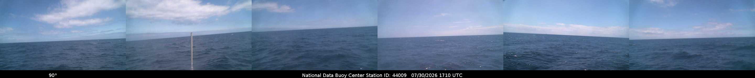 Historical buoy camera image for 44009 captured 2026-07-30 17:10:00 UTC