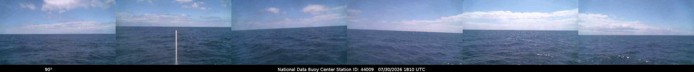 Historical buoy camera image for 44009 captured 2026-07-30 18:10:00 UTC