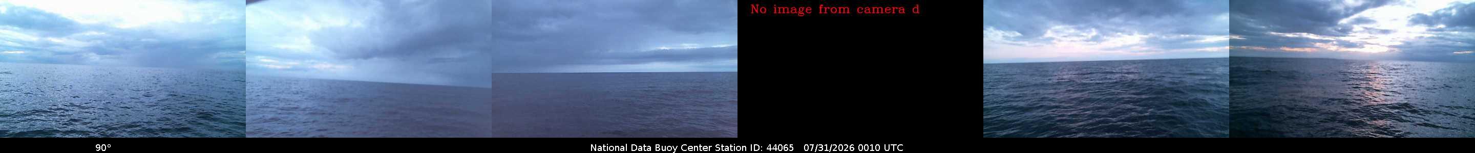 Historical buoy camera image for 44065 captured 2026-07-31 00:10:00 UTC