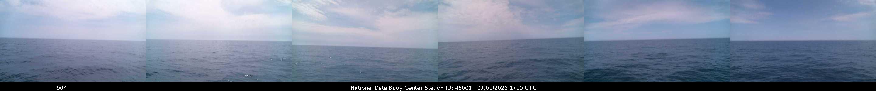 Historical buoy camera image for 45001 captured 2026-07-01 17:10:00 UTC