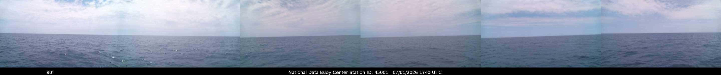 Historical buoy camera image for 45001 captured 2026-07-01 17:40:00 UTC
