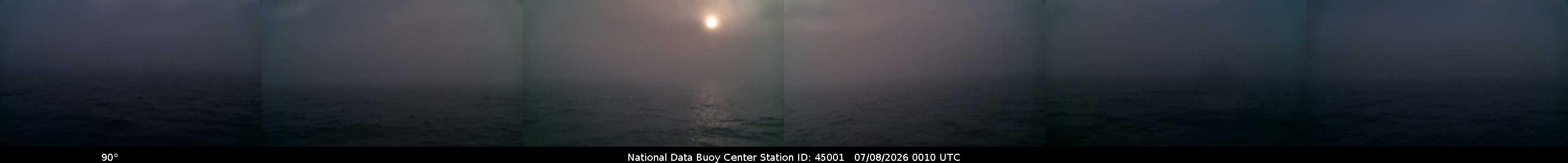 Historical buoy camera image for 45001 captured 2026-07-08 00:10:00 UTC