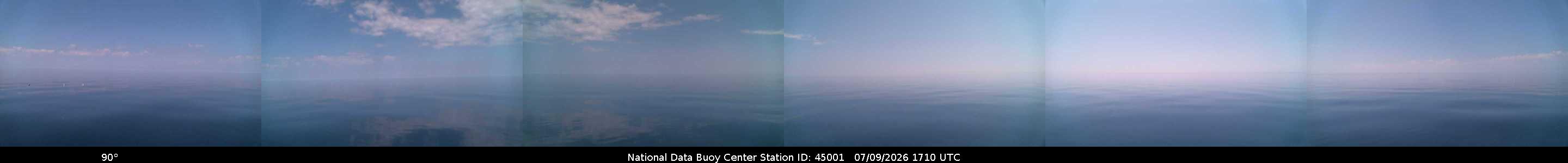 Historical buoy camera image for 45001 captured 2026-07-09 17:10:00 UTC