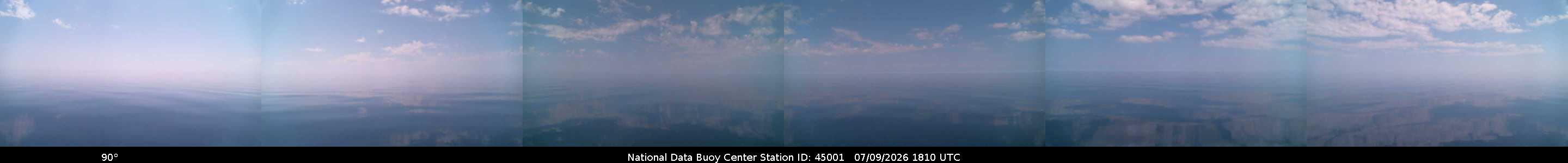 Historical buoy camera image for 45001 captured 2026-07-09 18:10:00 UTC