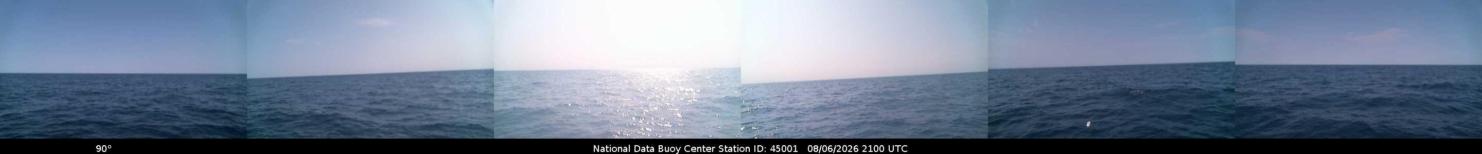 Historical buoy camera image for 45001 captured 2026-08-06 21:00:00 UTC