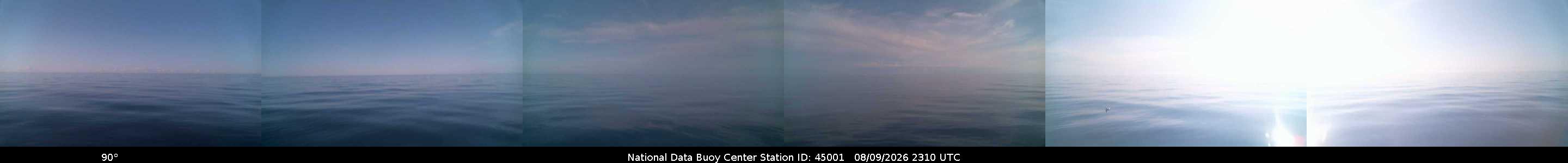 Historical buoy camera image for 45001 captured 2026-08-09 23:10:00 UTC