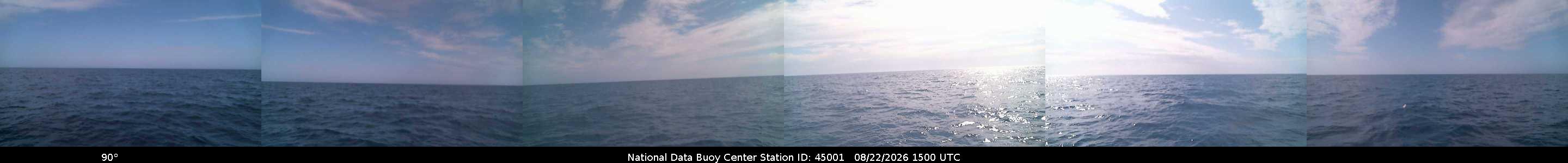 Historical buoy camera image for 45001 captured 2026-08-22 15:00:00 UTC