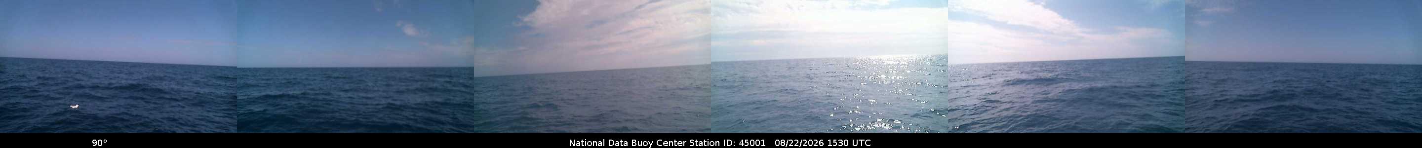 Historical buoy camera image for 45001 captured 2026-08-22 15:30:00 UTC