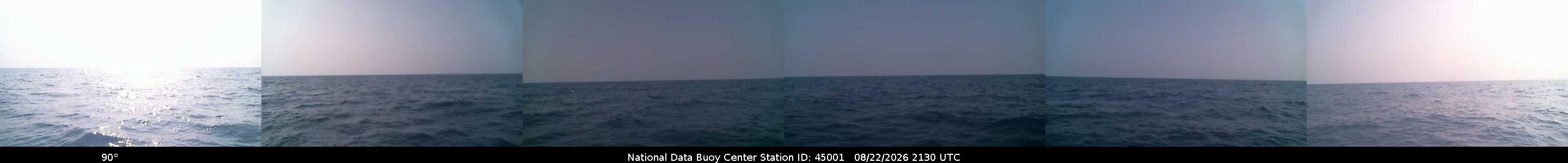 Historical buoy camera image for 45001 captured 2026-08-22 21:30:00 UTC