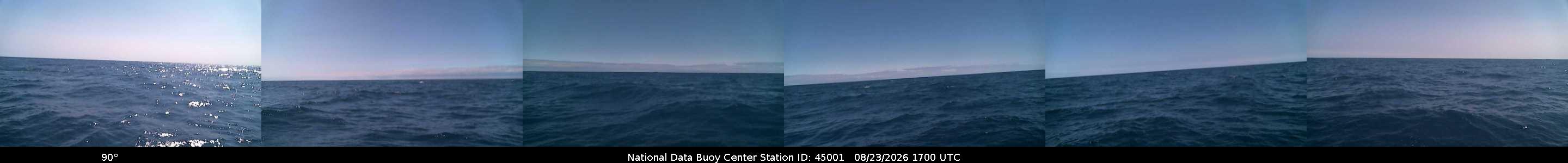 Historical buoy camera image for 45001 captured 2026-08-23 17:00:00 UTC