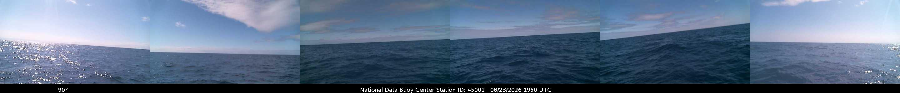 Historical buoy camera image for 45001 captured 2026-08-23 19:50:00 UTC