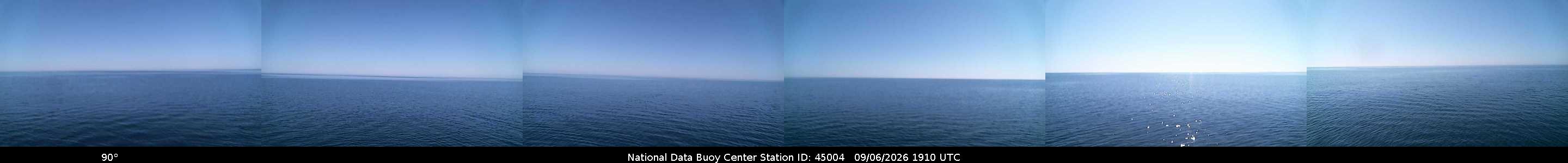 Historical buoy camera image for 45004 captured 2026-09-06 19:10:00 UTC