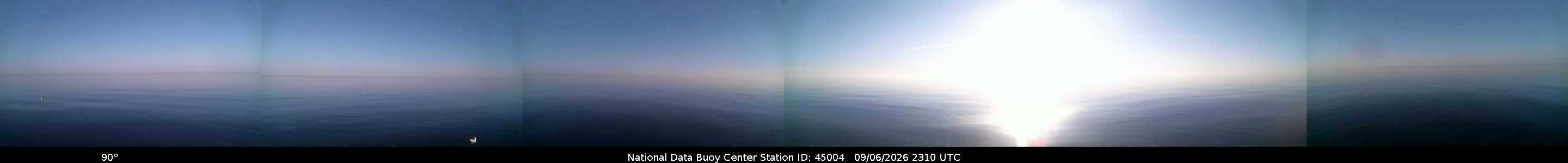 Historical buoy camera image for 45004 captured 2026-09-06 23:10:00 UTC