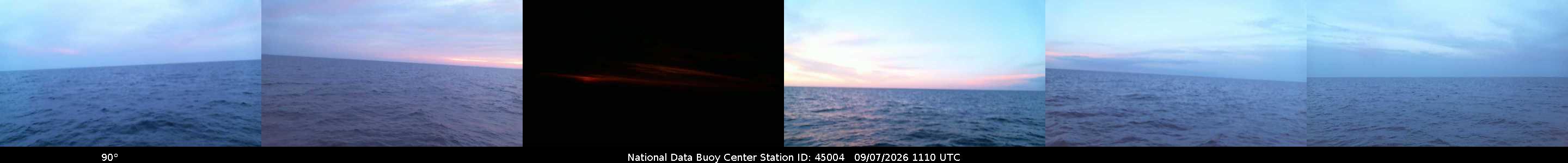 Historical buoy camera image for 45004 captured 2026-09-07 11:10:00 UTC