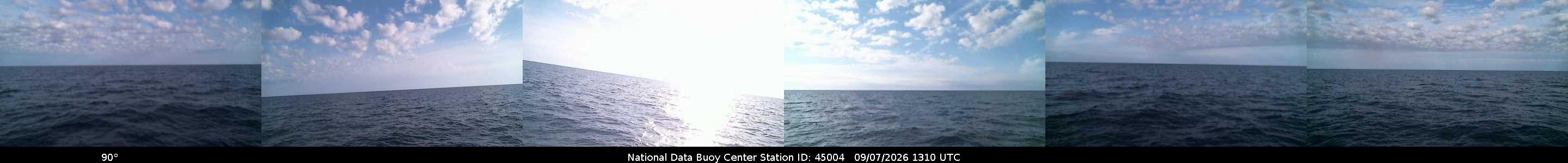 Historical buoy camera image for 45004 captured 2026-09-07 13:10:00 UTC