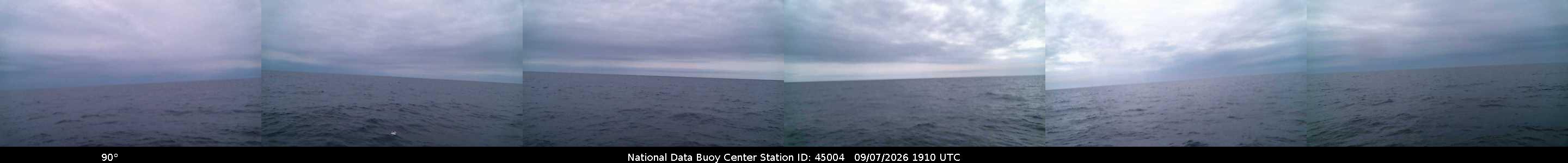 Historical buoy camera image for 45004 captured 2026-09-07 19:10:00 UTC
