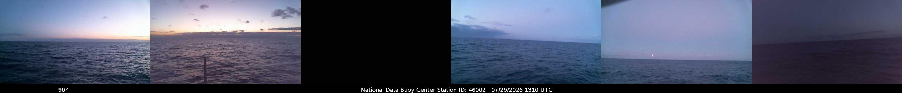 Historical buoy camera image for 46002 captured 2026-07-29 13:10:00 UTC