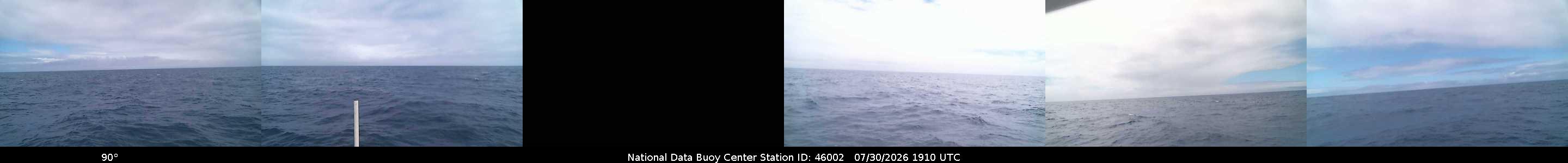Historical buoy camera image for 46002 captured 2026-07-30 19:10:00 UTC